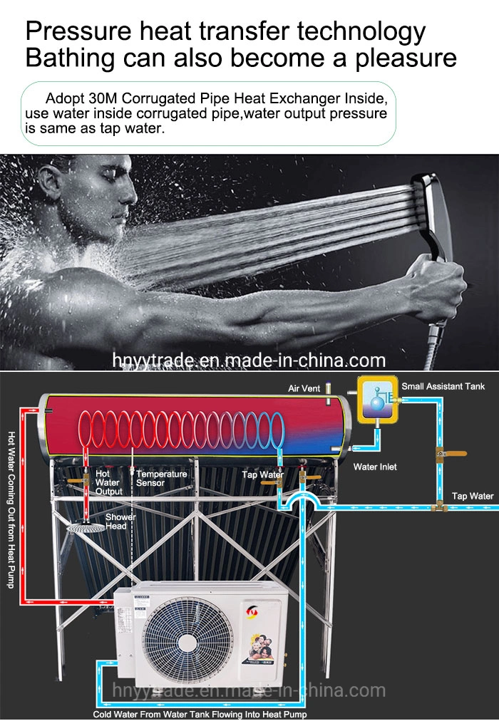 Low-Temperature Heat Pump Water Heater Air Energy Solar Heating Energy System Solar Water Heater