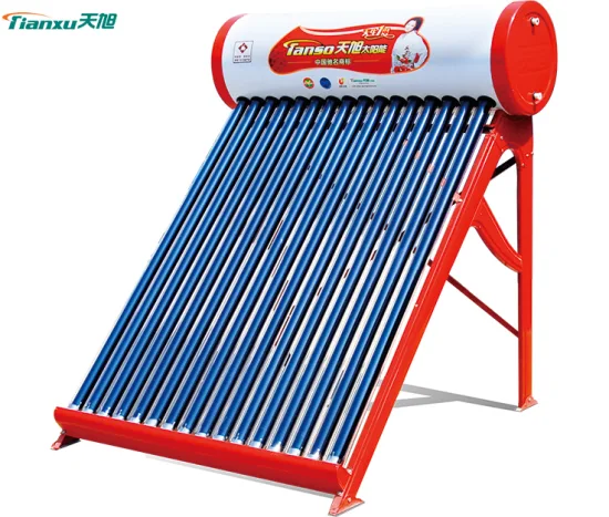 Tianxu 調節可能なパイプ付き商業用太陽熱温水器